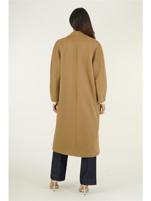 Cappotto in misto lana con cintura Elmas Phil | 050532CAMMELLO